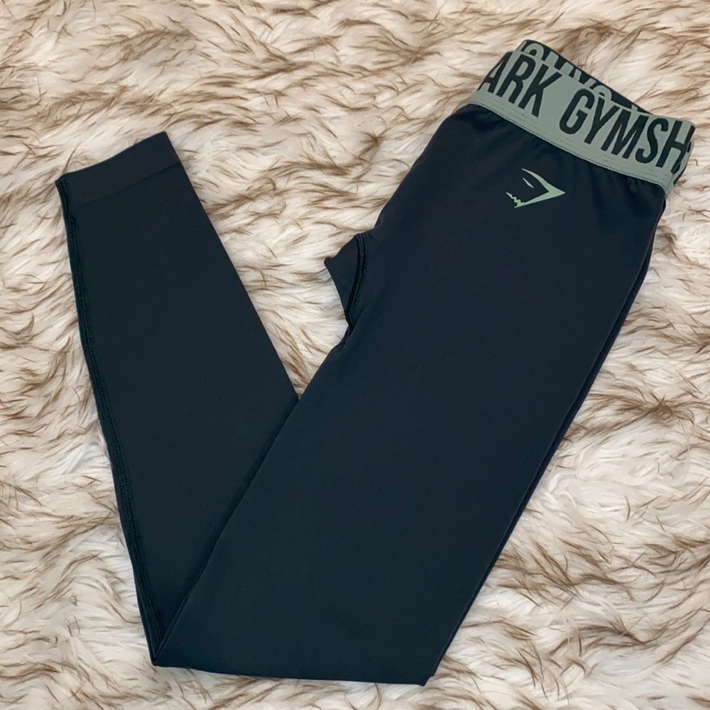 Gymshark Fit Seamless Leggings in Dark Green - Small
